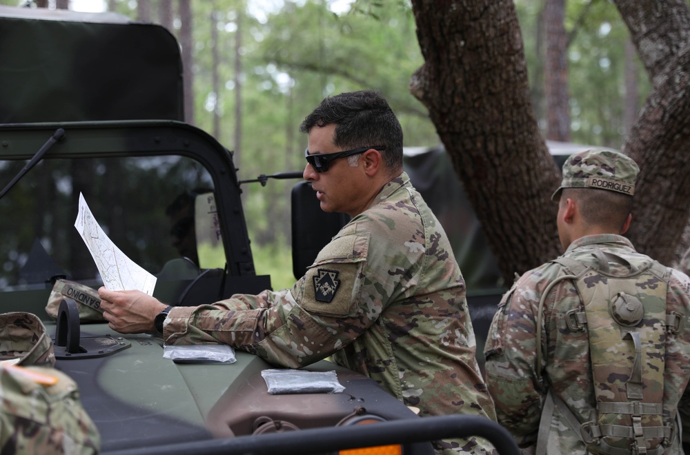 213th Regional Support Group Conducts Land Navigation Training at Fort Stewart