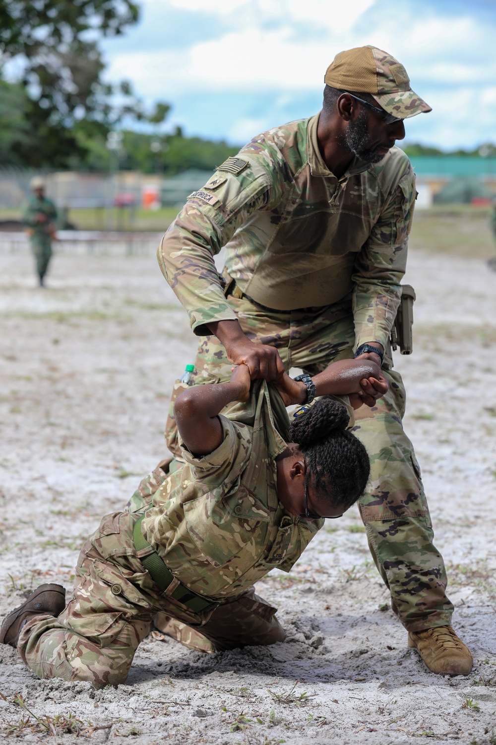 Movement to contact and detaining training at Camp Seweyo