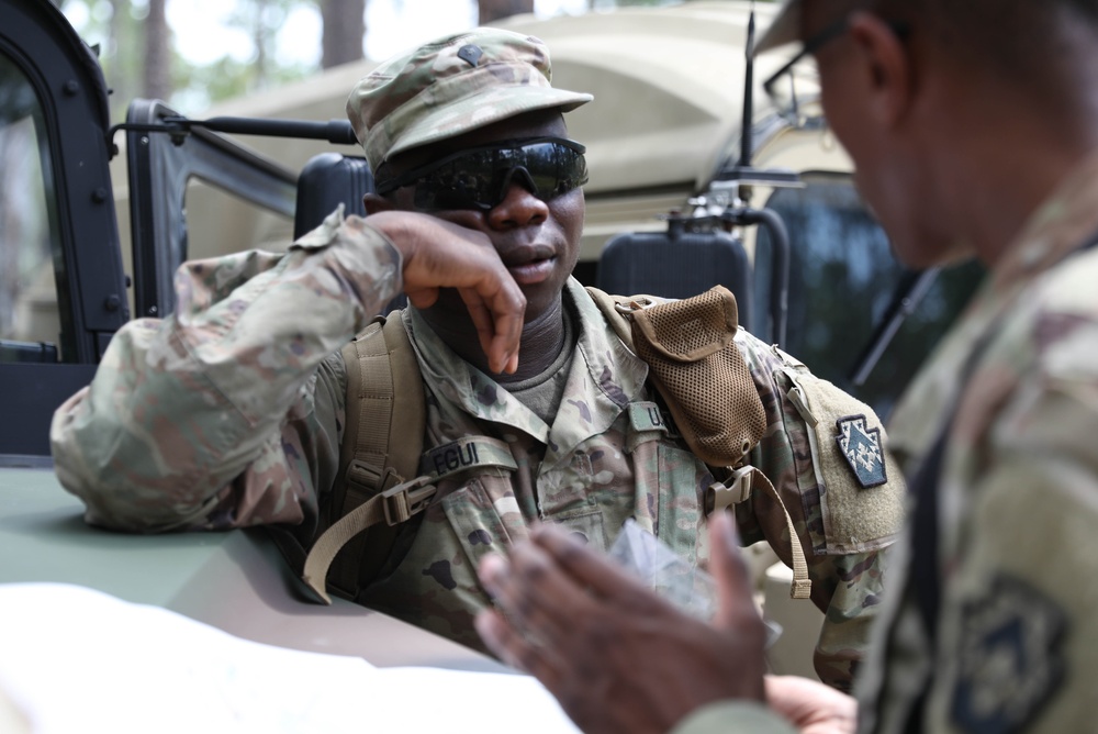 213th Regional Support Group Conducts Land Navigation Training at Fort Stewart