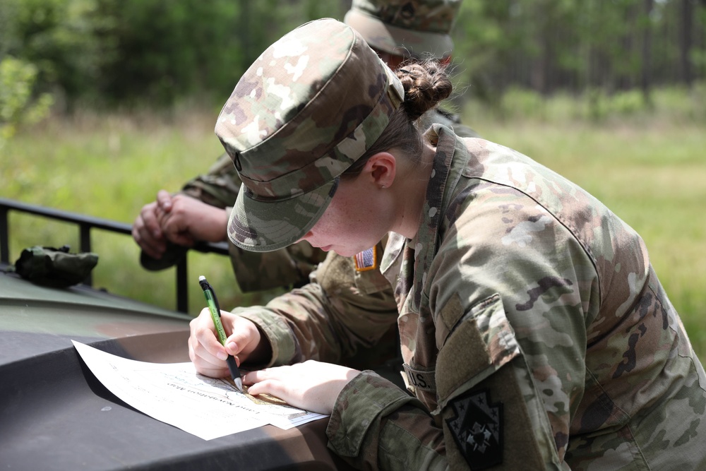 213th Regional Support Group Conducts Land Navigation Training at Fort Stewart