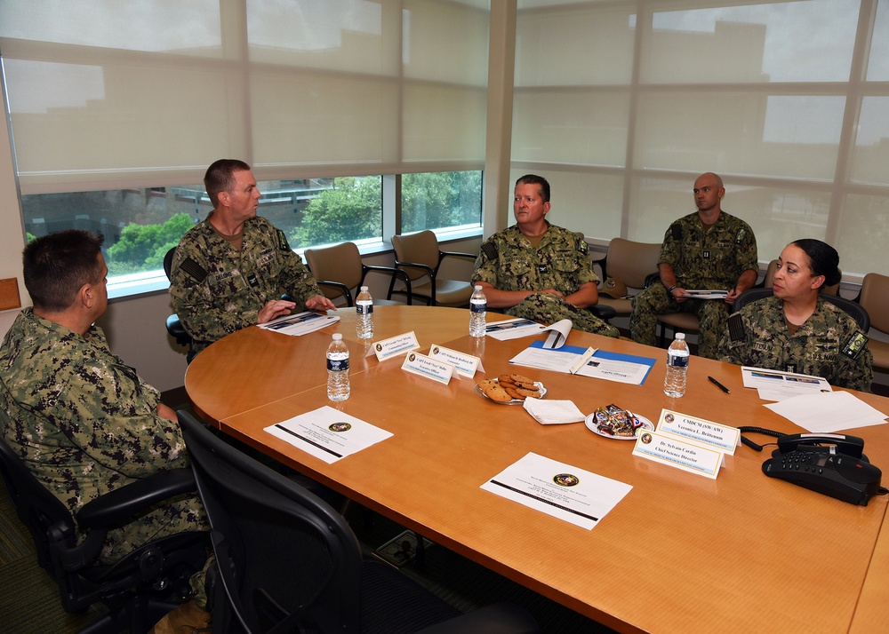 NMFSC Commander visits NAMRU San Antonio