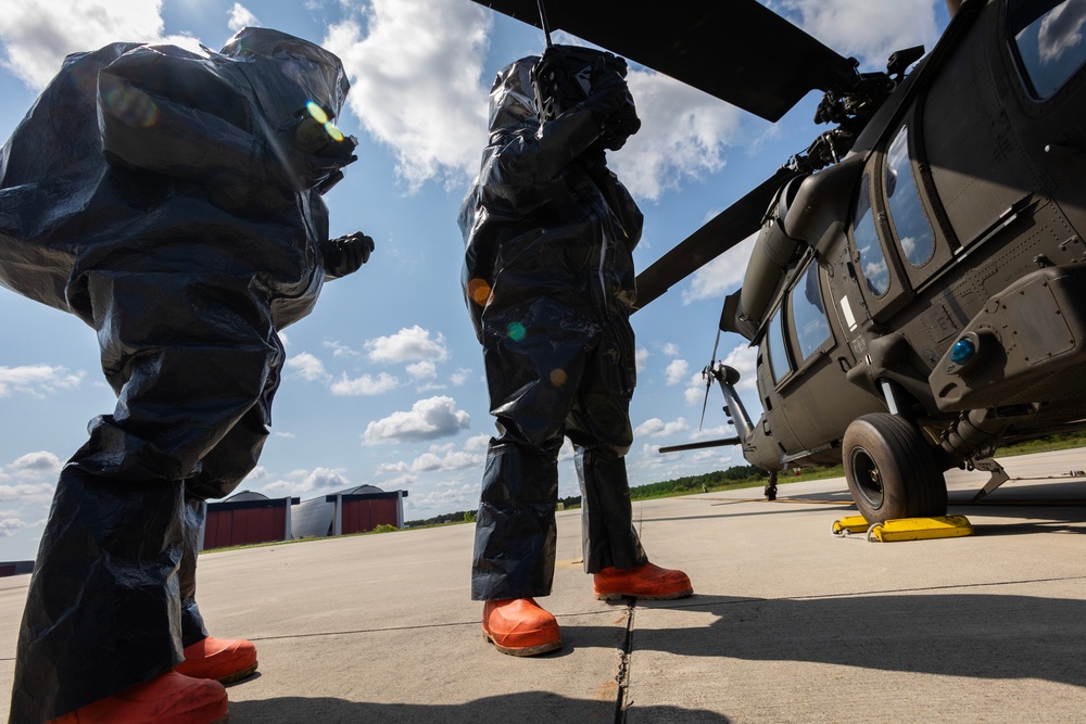 21st WMD-CST trains at Army Aviation Support Facility