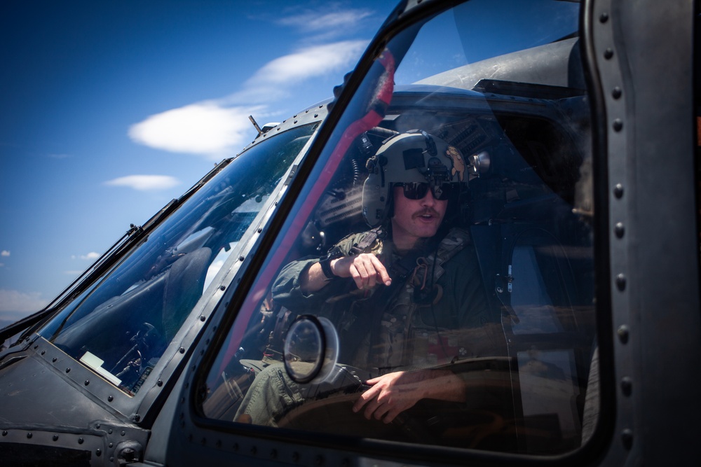 HH-60G Prepares for Takeoff at Nellis Red Flag 23-3