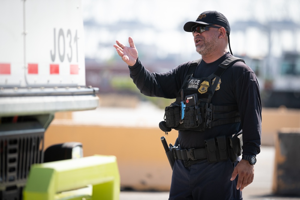 CBP Officers Conduct NII Inspections at the Port of Savannah