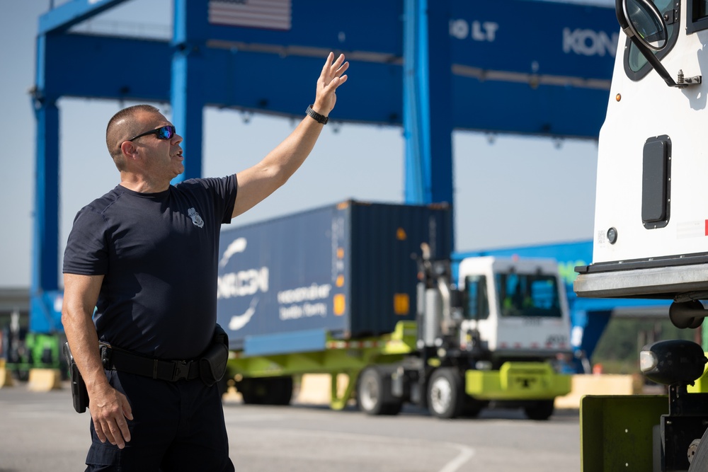 CBP Officers Conduct NII Inspections at the Port of Savannah