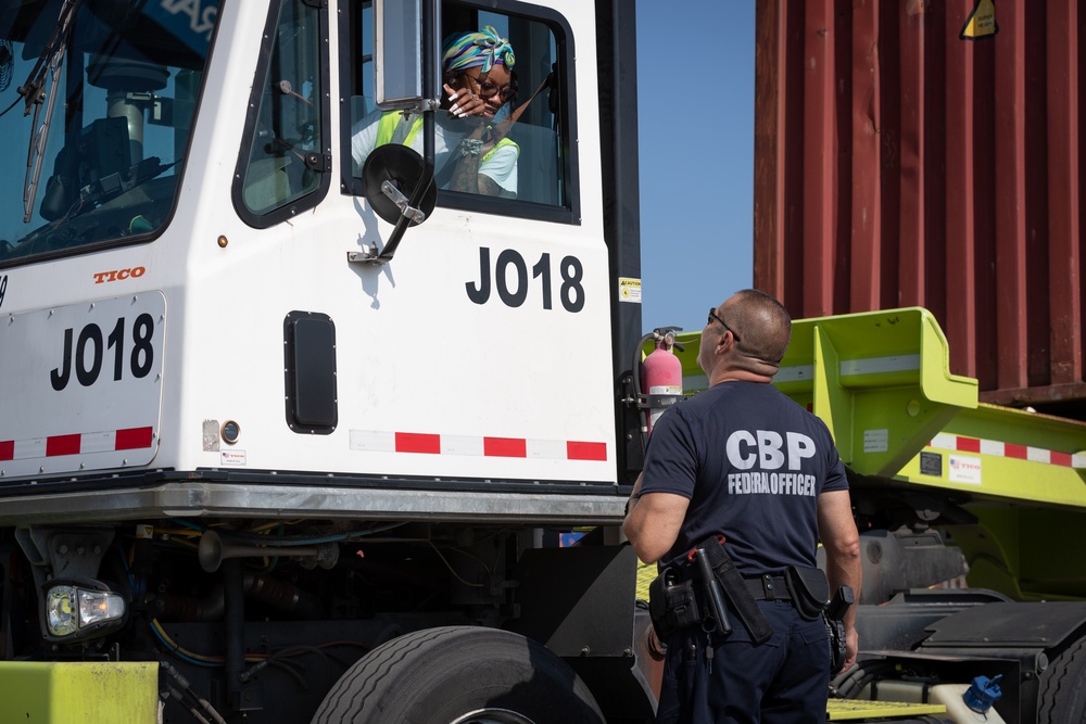 CBP Officers Conduct NII Inspections at the Port of Savannah