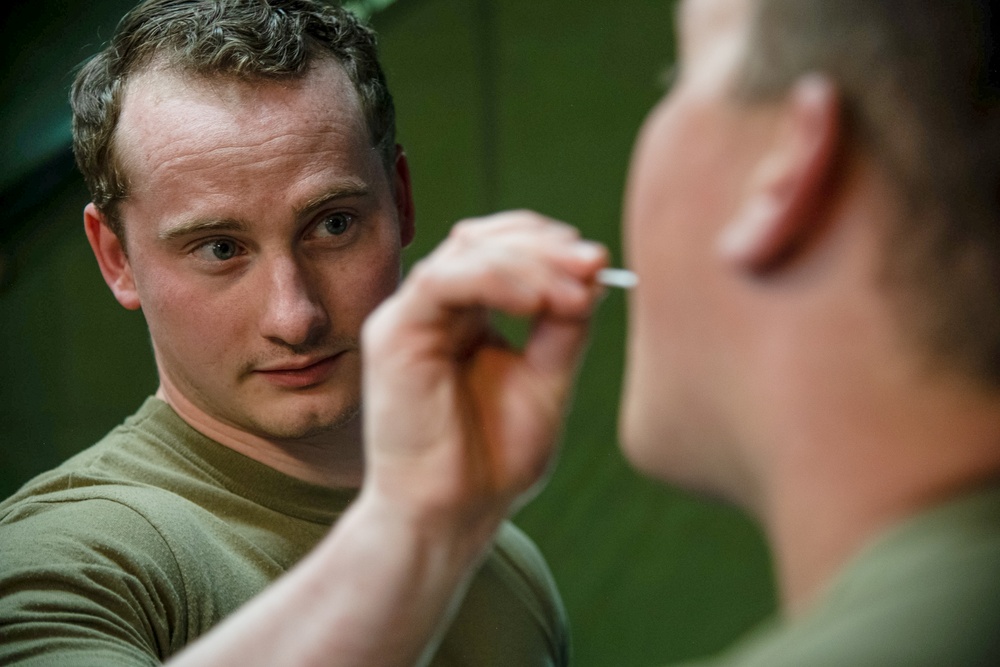 Soldiers of the 144th Area Support Company, Utah National Guard, provide real-world medical support during Talisman Sabre