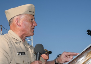 CNO Presents Spokane Trophy to USS Milius
