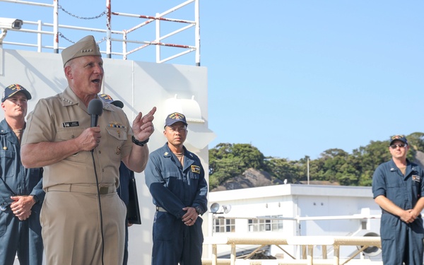 CNO Presents Spokane Trophy to USS Milius