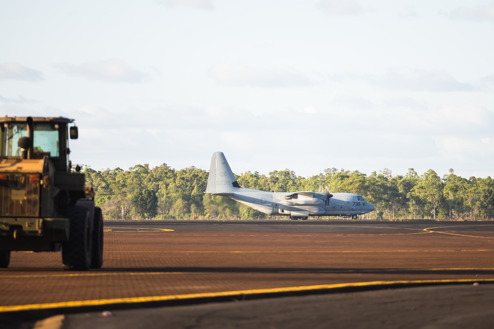 MRF-D Command Element arrives on RAAF Base Scherger during Exercise Talisman Sabre 23