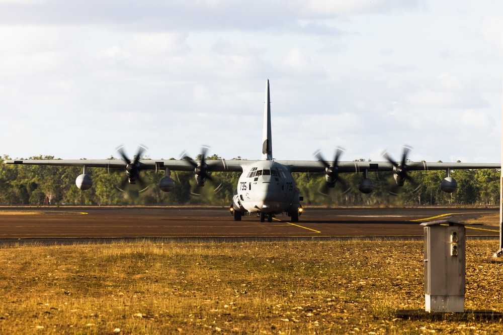 MRF-D Command Element arrives on RAAF Base Scherger during Exercise Talisman Sabre 23