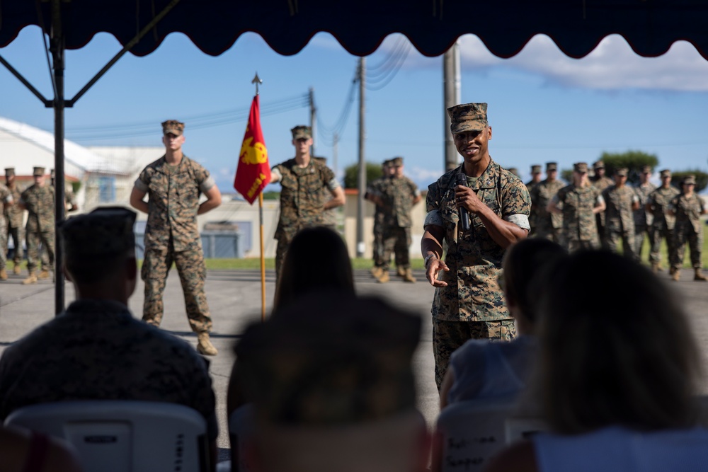 MACS-4 AIR TRAFFIC CONTROL CO. K CHANGE OF COMMAND