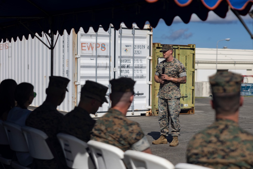 MACS-4 AIR TRAFFIC CONTROL CO. K CHANGE OF COMMAND