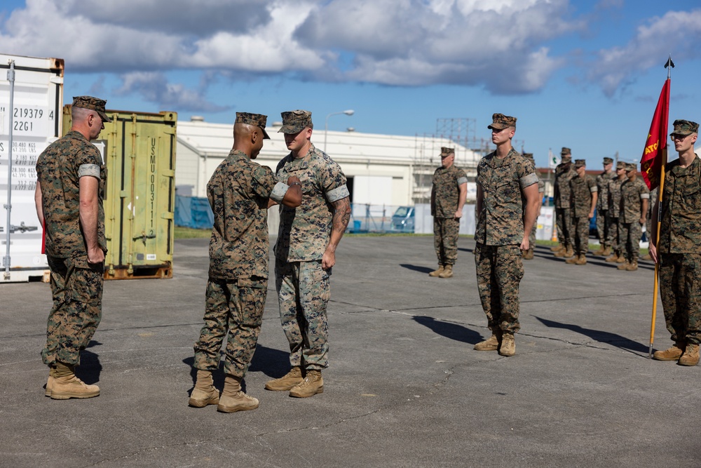 MACS-4 AIR TRAFFIC CONTROL CO. K CHANGE OF COMMAND