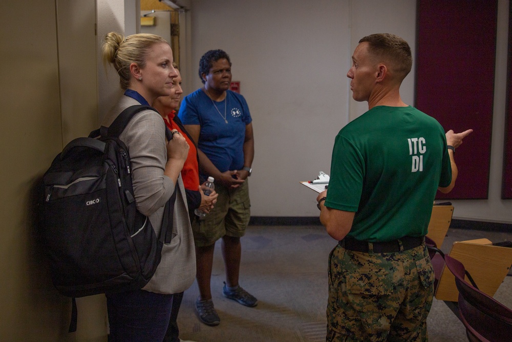 The Defense Advisory Committee on Women in the Services visits MCRD San Diego - 26 July 2023