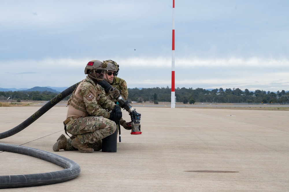 Talisman Sabre 23 | Australian Army 6th Aviation Regiment and 18th LRS conduct FARP operations