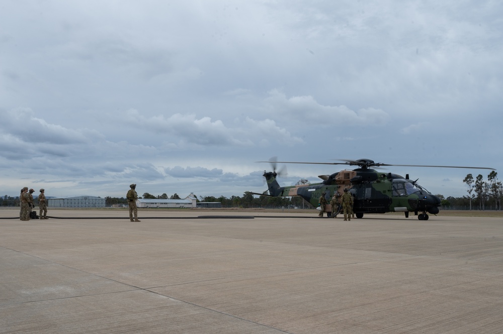 Talisman Sabre 23 | Australian Army 6th Aviation Regiment and 18th LRS conduct FARP operations