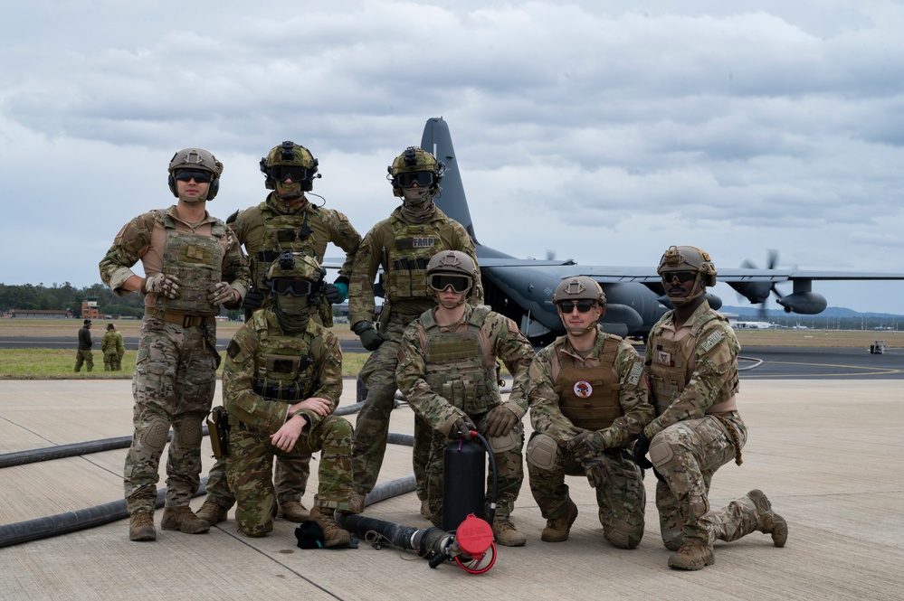 Talisman Sabre 23 | Australian Army 6th Aviation Regiment and 18th LRS conduct FARP operations