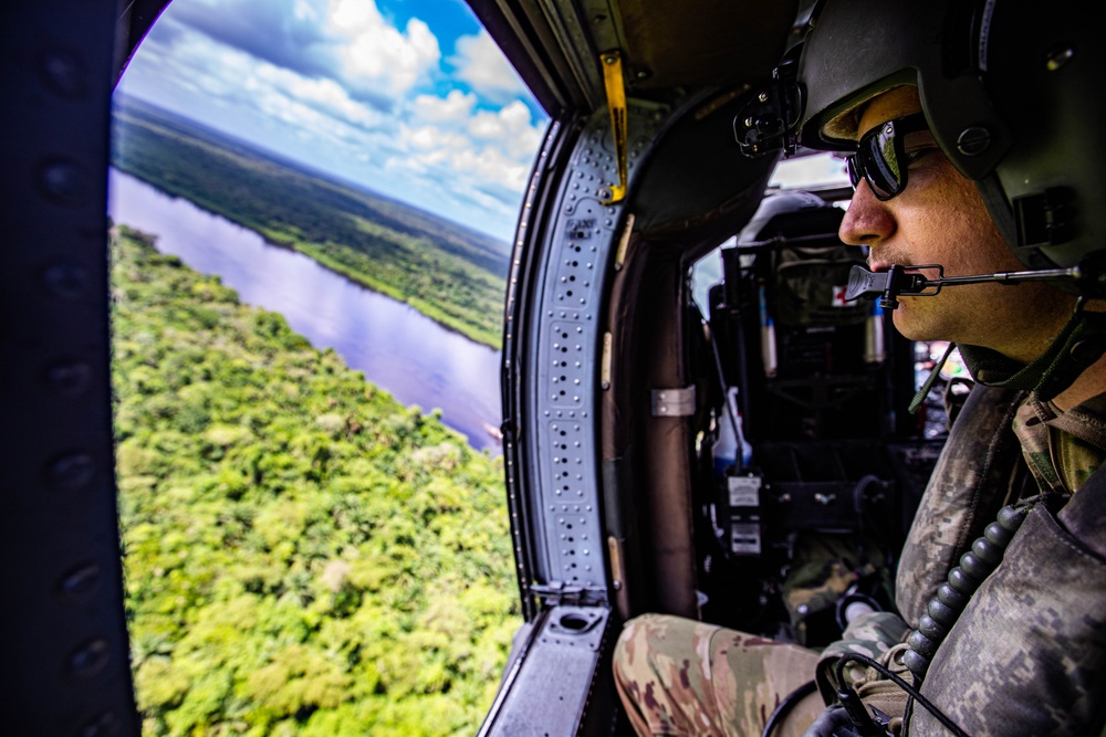UH-60 Black Hawk in Guyana during TRADEWINDS 23