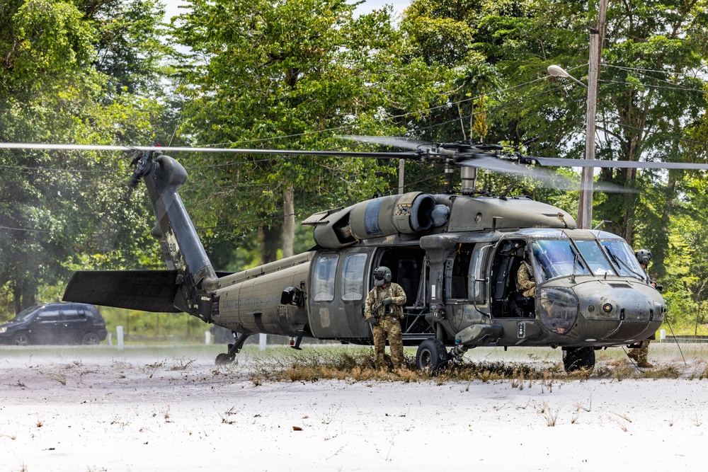 UH-60 Black Hawk in Guyana during TRADEWINDS 23