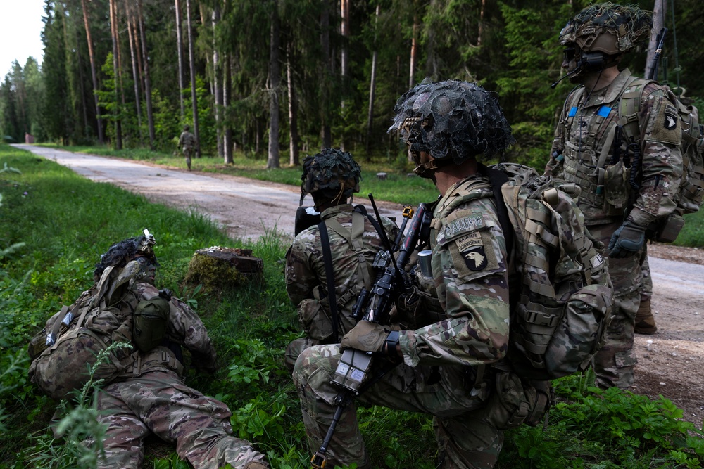 U.S. Army Soldiers showcase combat prowess during situational training exercises near Voru, Estonia