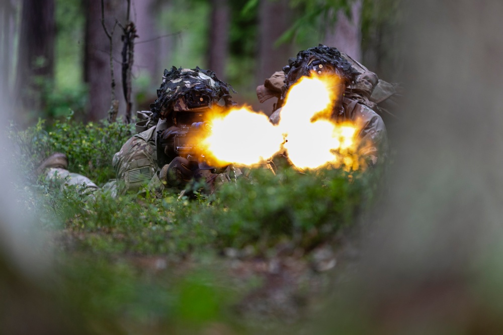 U.S. Army Soldiers showcase combat prowess during situational training exercises near Voru, Estonia