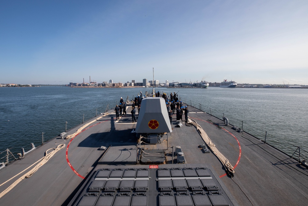USS Roosevelt Arrives in Helsinki, Finland