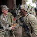 First Corps Command Sgt. Maj. Carns visits 1-21 IN BN during Talisman Sabre