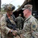 First Corps Command Sgt. Maj. Carns visits 1-21 IN BN during Talisman Sabre