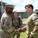 First Corps Commander meets &quot;Courage&quot; the eagle