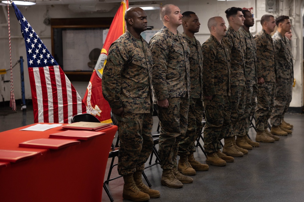 USS Bataan Corporals Course Graduation