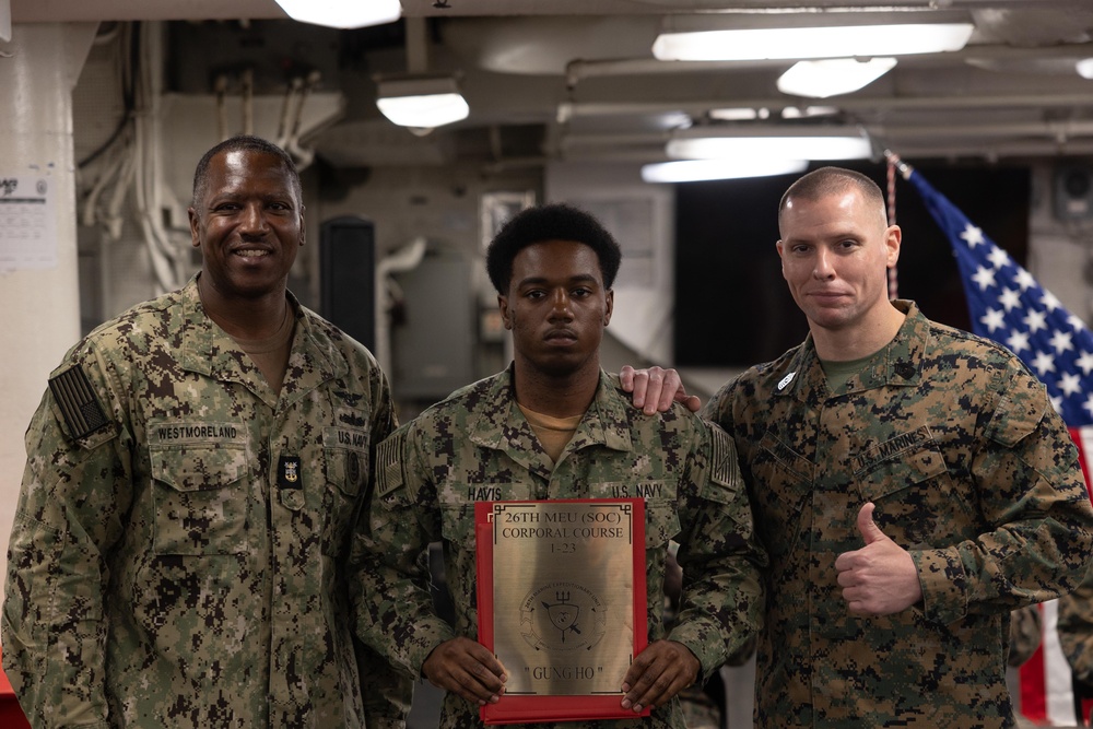 USS Bataan Corporals Course Graduation