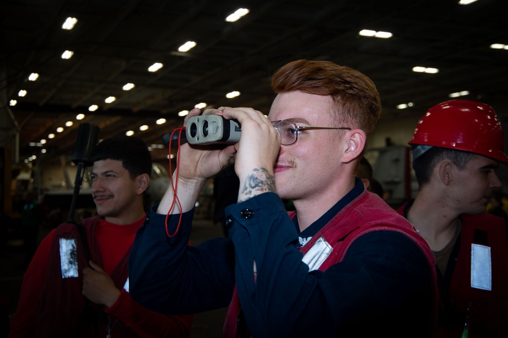 USS Ronald Reagan (CVN 76) conducts fueling-at-sea with USNS Rappahannock (T-AO 204)