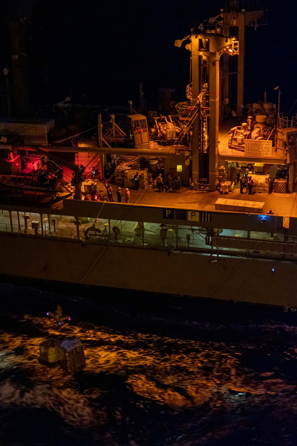 USS Ronald Reagan (CVN 76) conducts fueling-at-sea with USNS Rappahannock (T-AO 204)