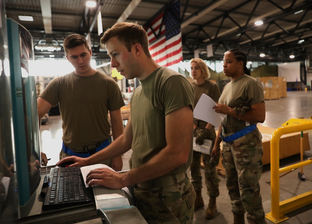 87th Aerial Port Squadron train with 721st Aerial Port Squadron for annual tour