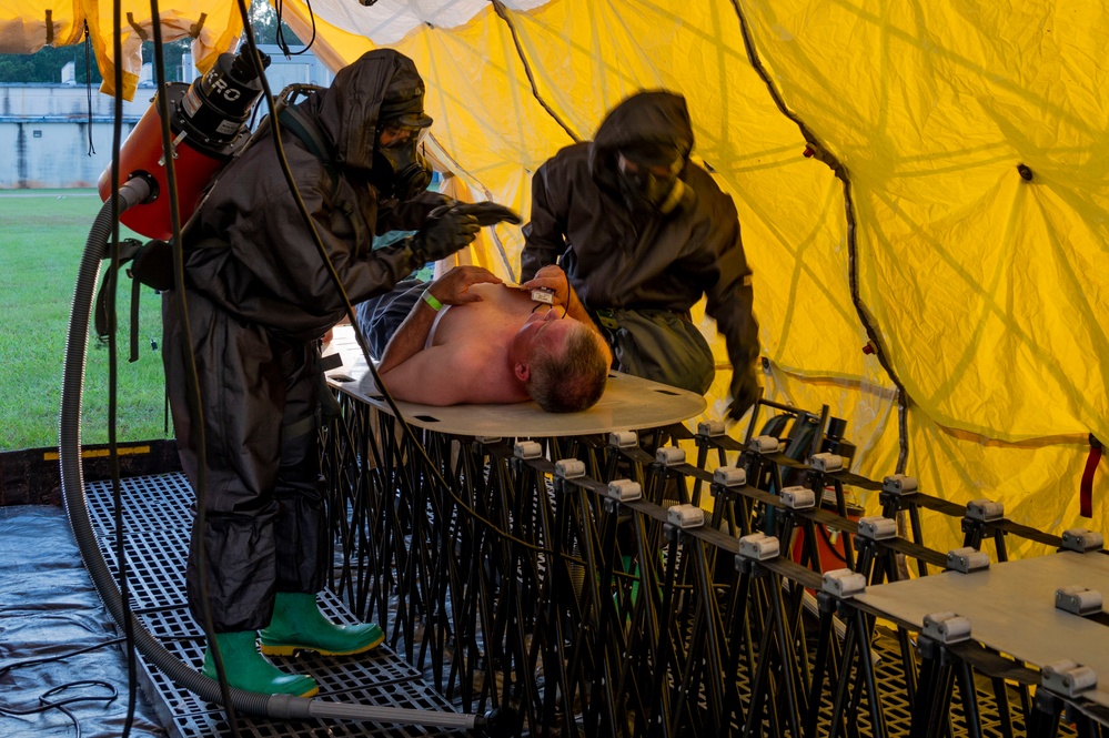 Joint service CBRN exercise a perfect opportunity for USAMMDA’s wearable health monitor team