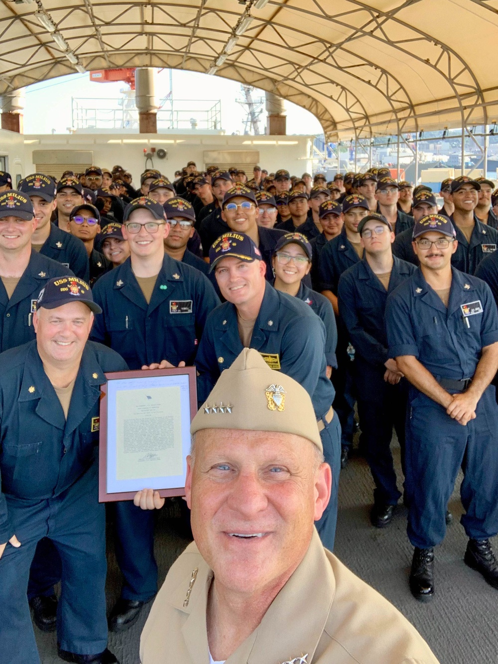 CNO Visits USS Milius