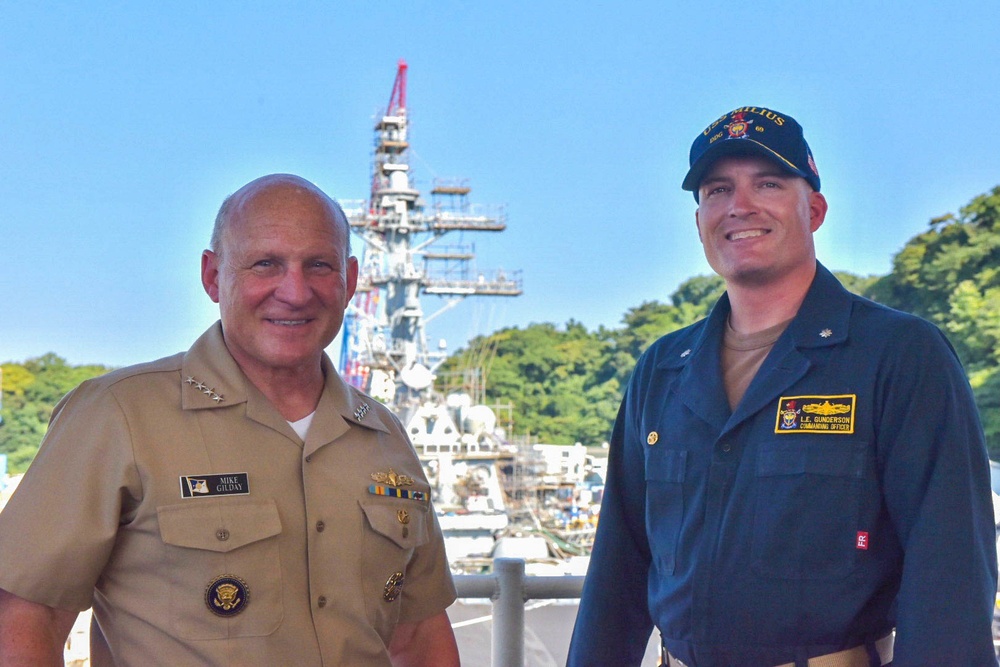 CNO Visits USS Milius