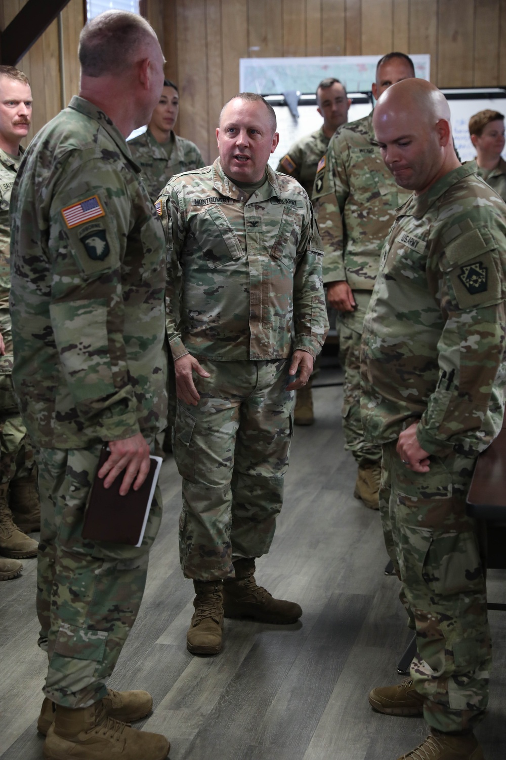 Maj. Gen. Richard &quot;Dwayne&quot; Wilson Visits 213th RSG Staff During Annual Training