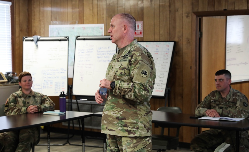 Maj. Gen. Richard &quot;Dwayne&quot; Wilson Visits 213th RSG Staff During Annual Training