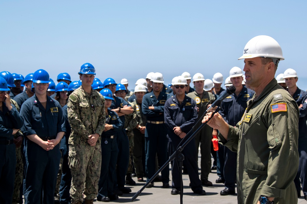 USS Tripoli All Hands Call