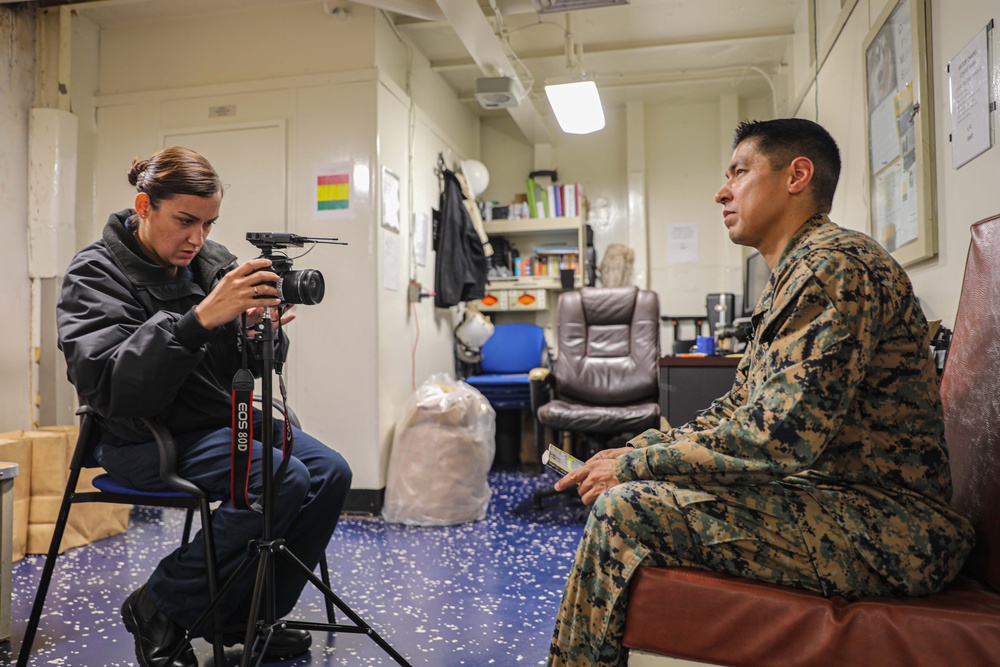 USS Carter Hall (LSD 50) Conducts United Through Reading, July 24, 2023