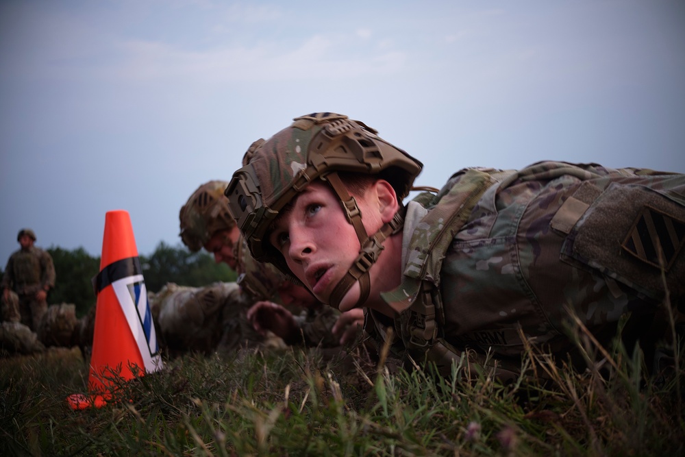 XVIII Airborne Corps Soldiers Compete in EPFA as part of Best Squad Competition 2023