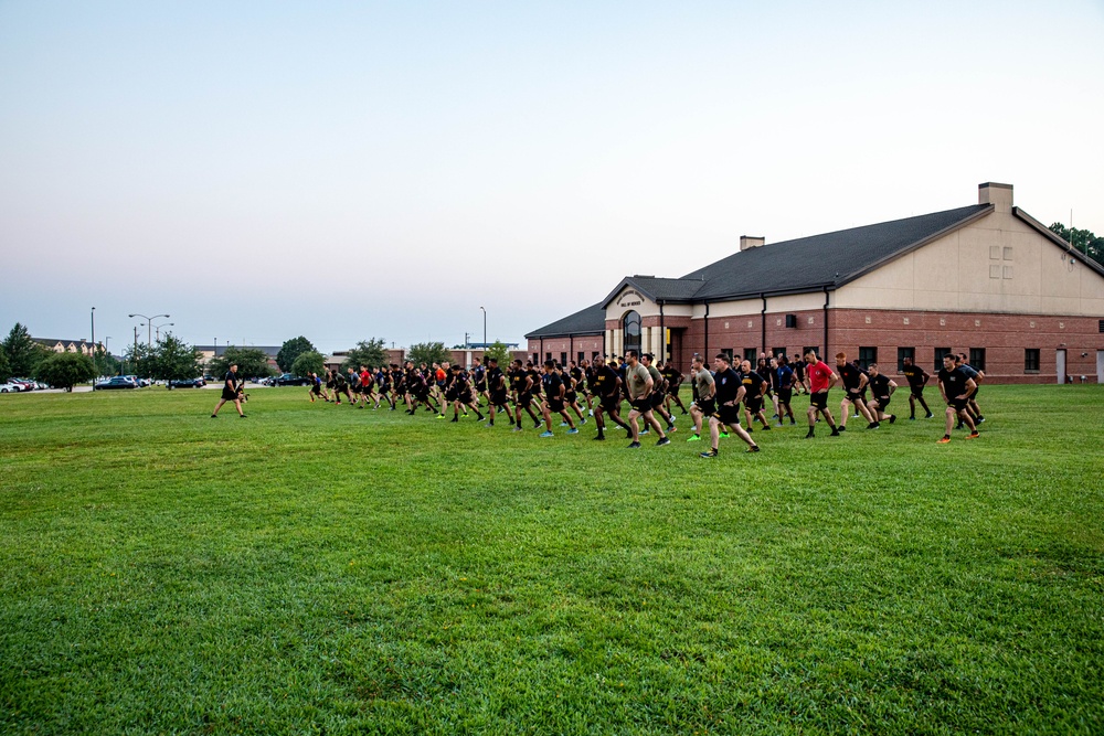 SMA Grinston’s Last Formation Run on Fort Liberty.