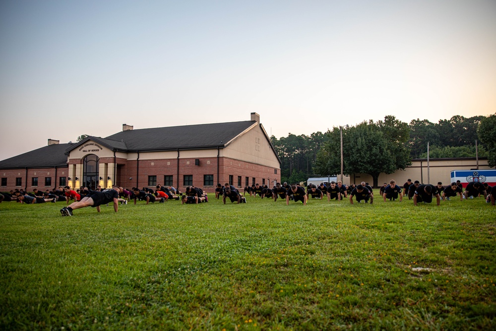 SMA Grinston’s Last Formation Run on Fort Liberty