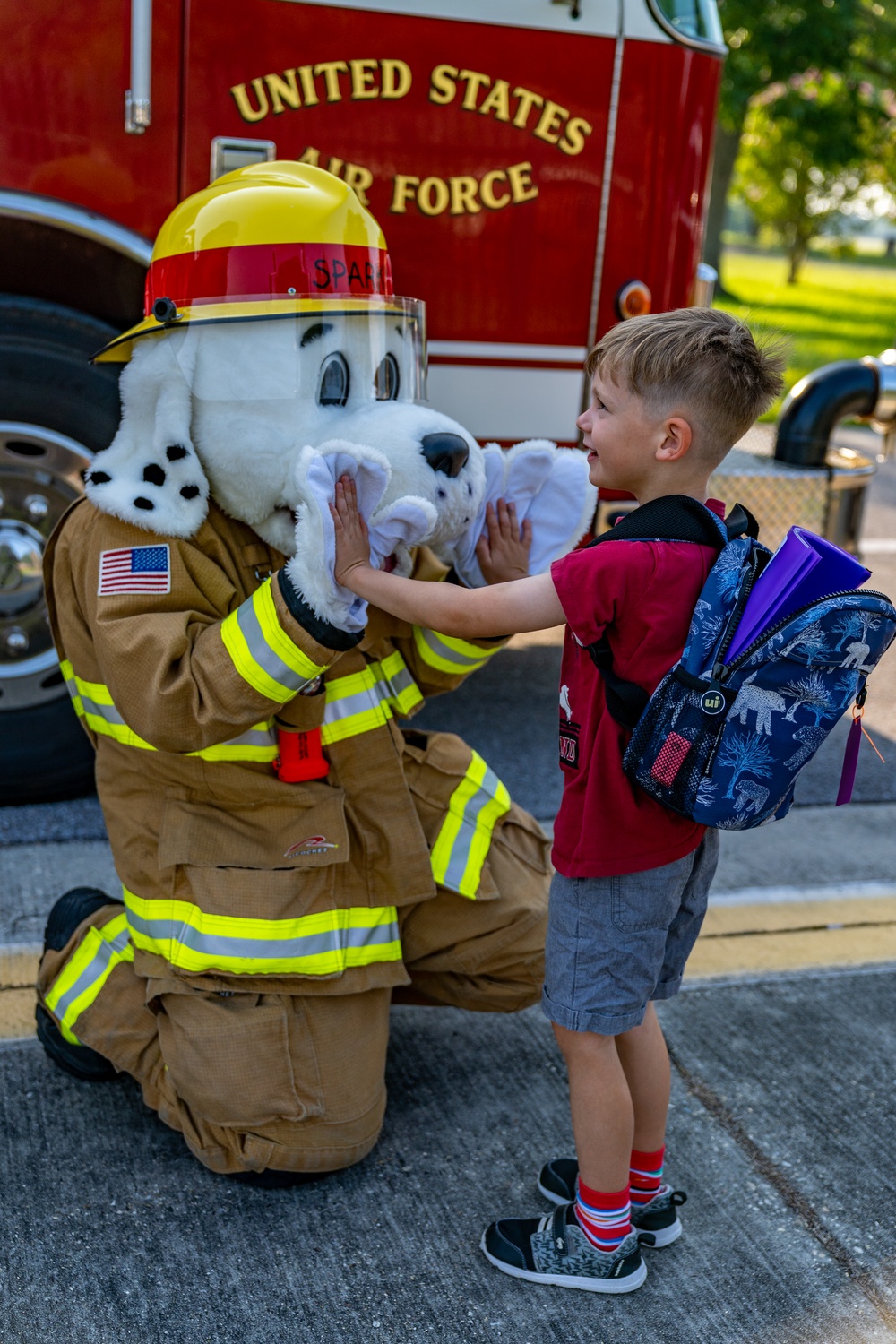 First responders send students back to school