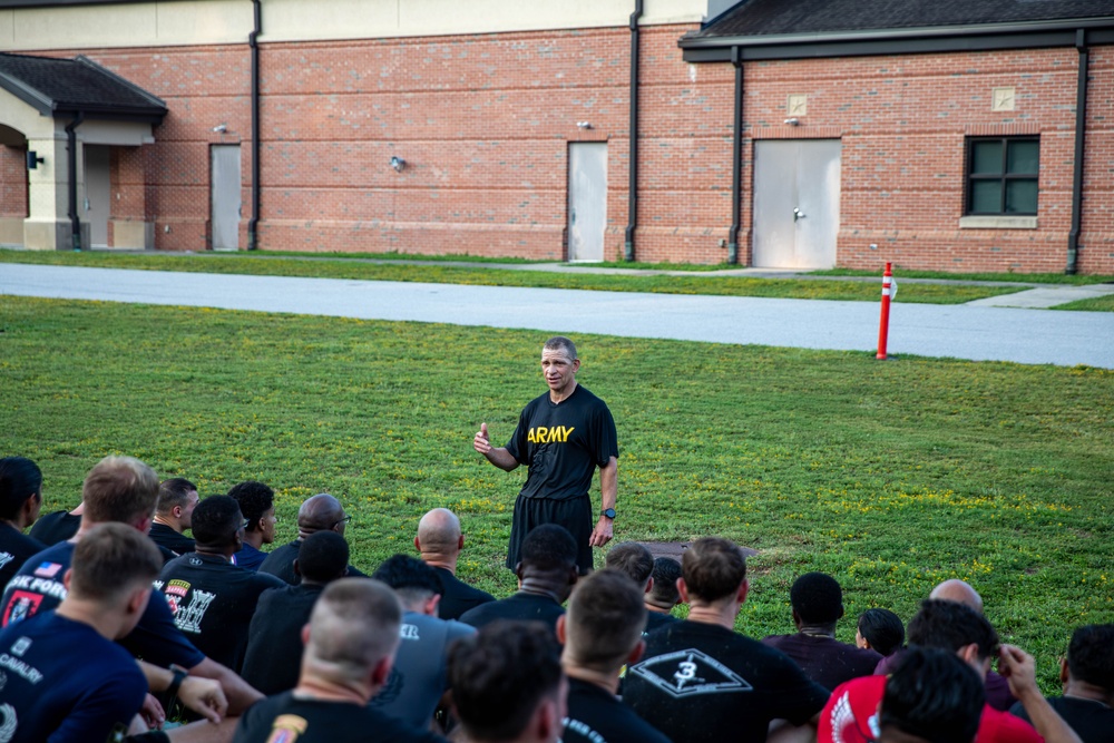 SMA Grinston’s Last Formation Run on Fort Liberty