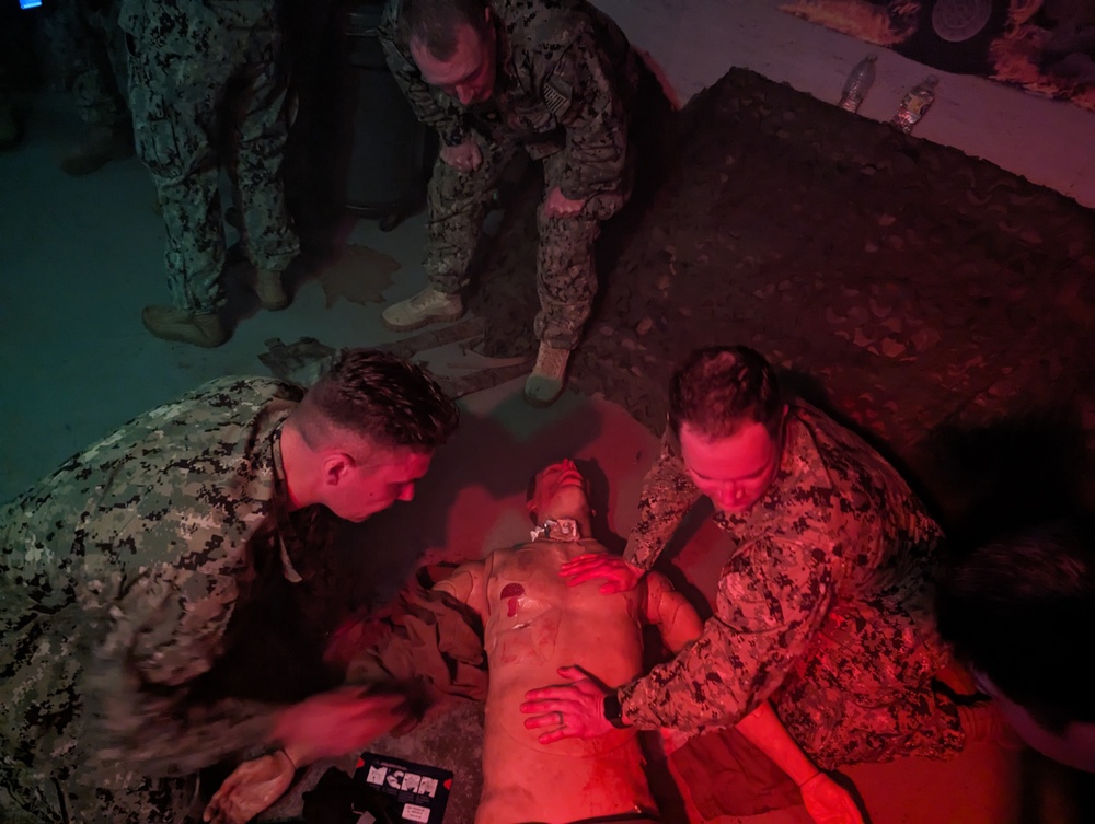 Navy Reservists hone medical skills during annual summer training at Fort Drum