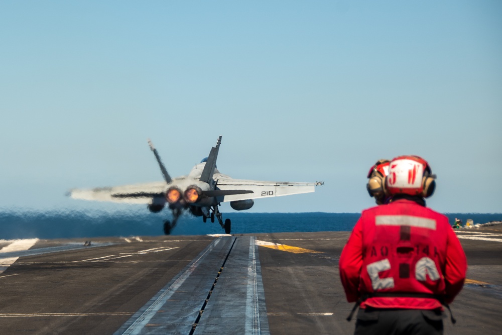 USS Ronald Reagan (CVN 76) conducts flight operations in support of Talisman Sabre 23