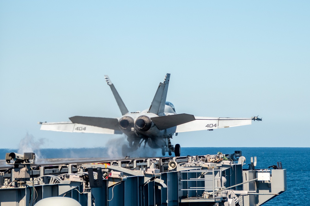 USS Ronald Reagan (CVN 76) conducts flight operations in support of Talisman Sabre 23
